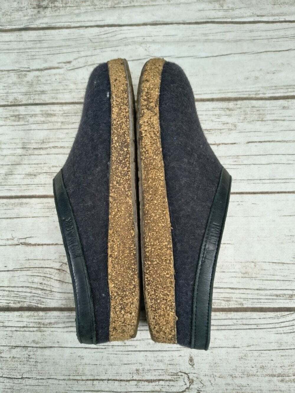 Haflinger Pure New Wool Felt Clogs Cork Sole Size 46 - Picture 4 of 6